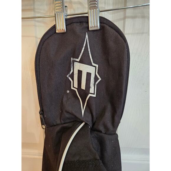 Easton Baseball Softball Bat Equipment Bag Black White GUC - Picture 3 of 4